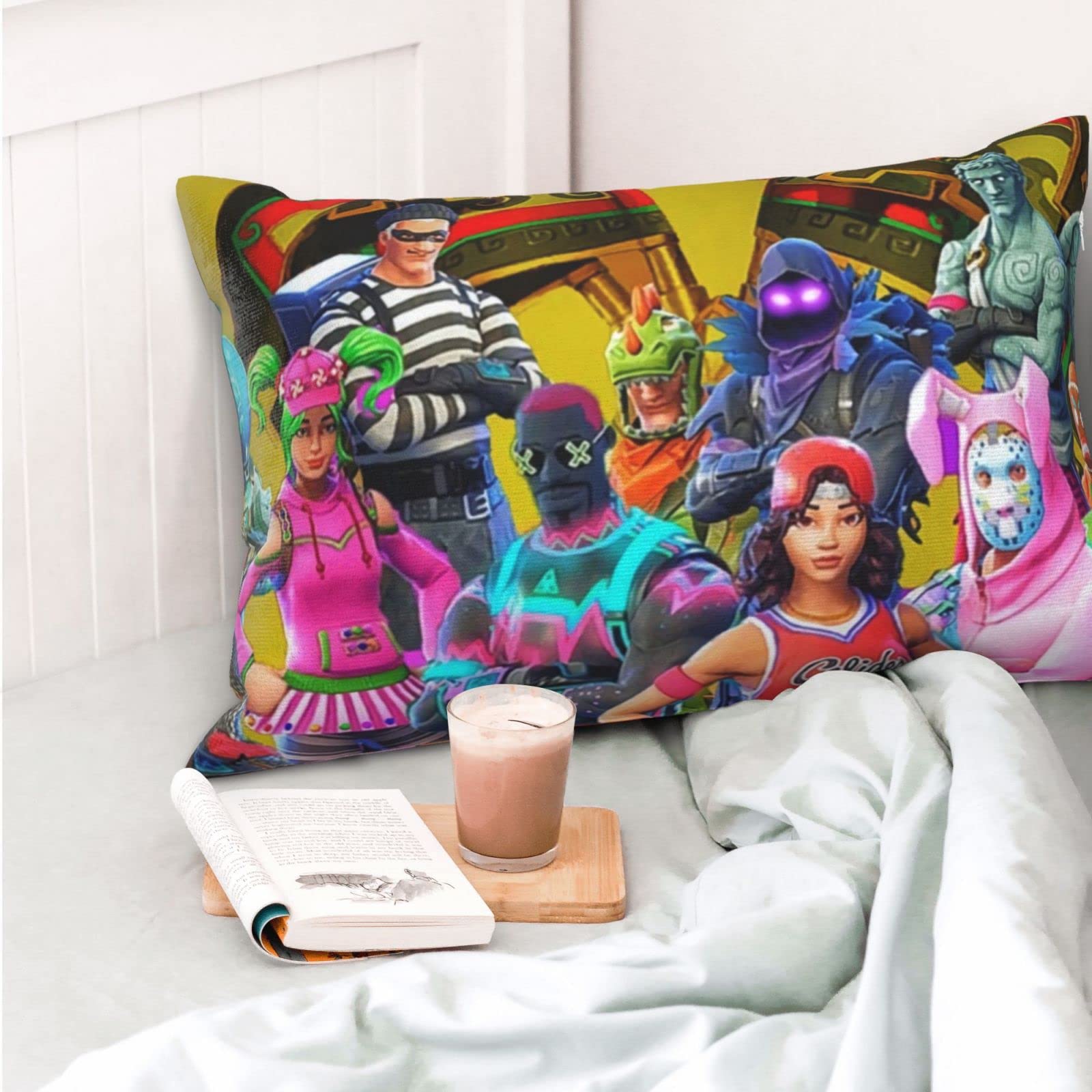Amazon｜フォートナイト まくらカバー クッションカバー おしゃれ 洗える まくらカバー 洗える 通用 両面印刷 くら 柔らかい コットン  おしゃれ 背当て飾り 両面 お宅 綺麗 かわいい 萌え ギフト 40 Cm X 60 Cm｜枕カバー・ピローケース オンライン通販