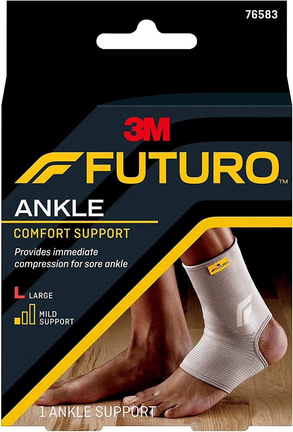 Futuro Comfort Lift Ankle Support 76583EN, Large (Pack of 2)