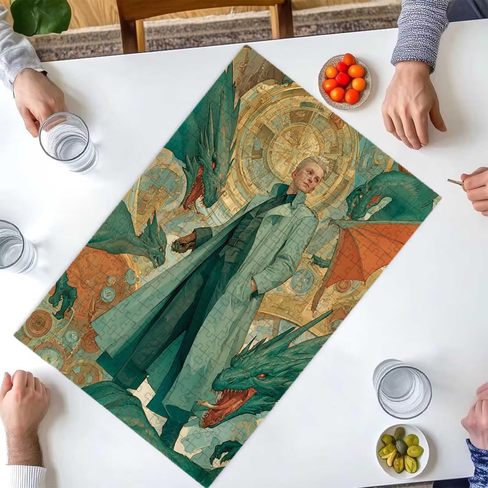 Puzzle dla dorosłych 1500 elementów pies zwierzę 87 x 57 cm puzzle dla dorosłych gra edukacyjna wyzwanie zabawki 1500 elementów dla dzieci, kolorowa układanka do majsterkowania do dekoracji wnętrz