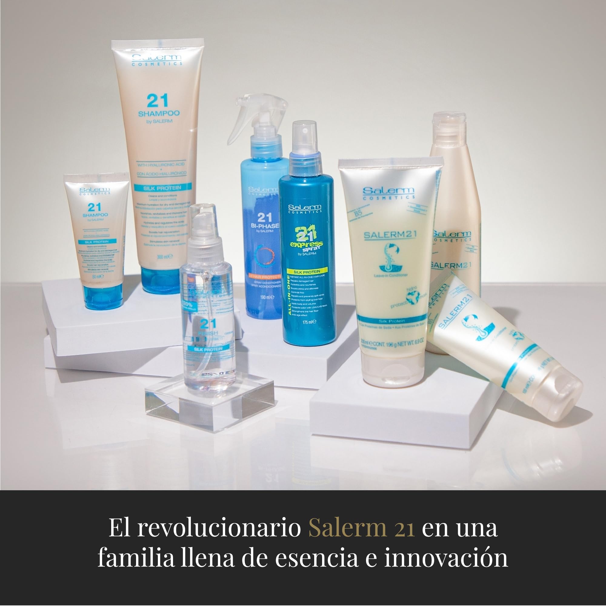 SALERM - Acondicionador de Pelo Instantáneo - Salerm 21 Silk Protein - 250 ml - sin Aclarado o con Aclarado - con Proteínas de Seda - Protector del Calor e Hidratante — view 6