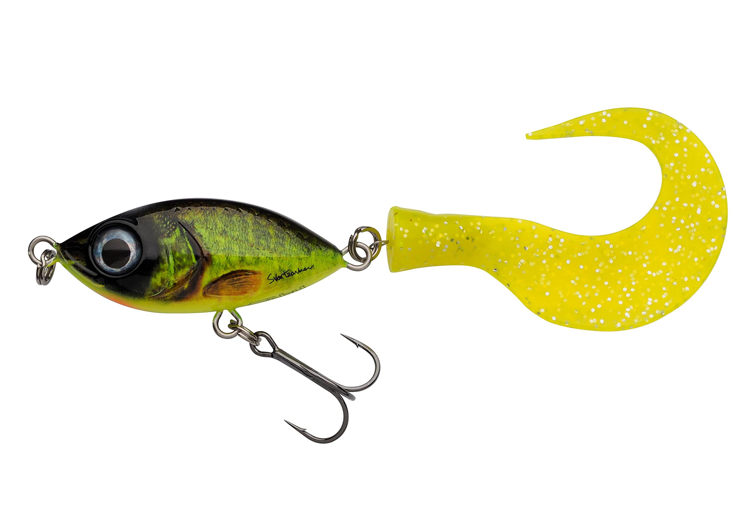Abu Garcia Svartzonker McMio Pike & Musky Fishing Lure – Floating Jerkbait for Freshwater Predators – Ideal for Pike, Musky, Zander & Perch – Realistic 3D Design, Real Hot Pike 18 cm