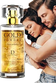 Moukkey 50ml Golden Lure Pheromone Perfume, Lure Her Perfume , Venoms love To Attract Wo, Body Essential Oil Perfume Cologne Spray Pheromone Perfume and Wo, 1.0 count, Pack of 1