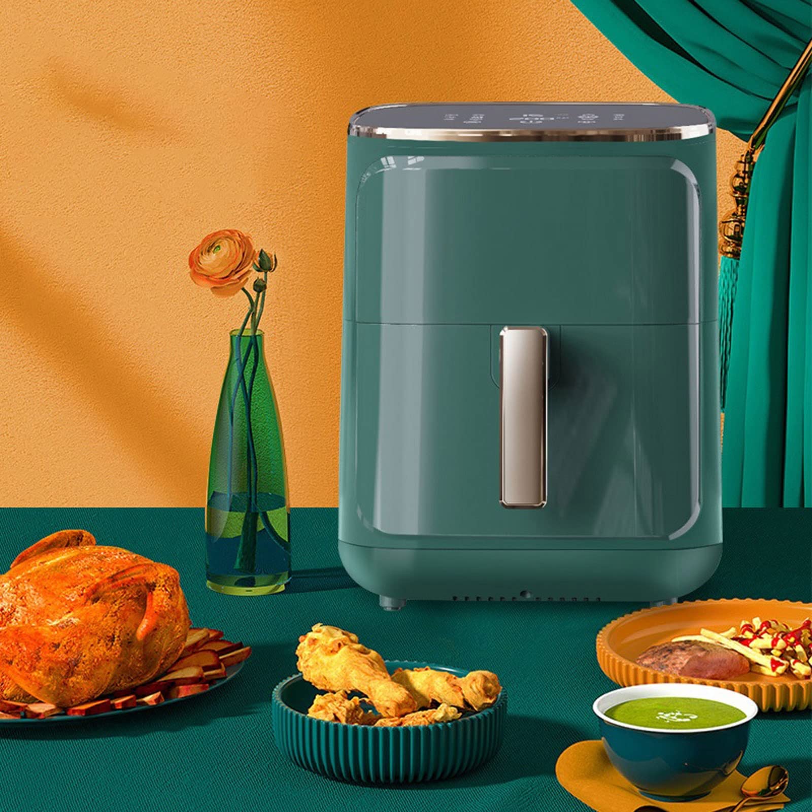 Frytkownica powietrzna, nowa specjalna wielofunkcyjna automatyczna, duża pojemność, beztłuszczowa maszyna do smażenia na powietrzu Beauty Comes