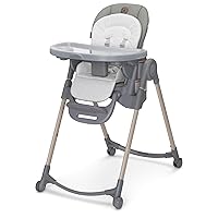 Vista 30 de Maxi-Cosi Minla - Silla alta 6 en 1 para bebés y niños pequeños, silla alta plegable portátil, tela EcoCare, 9 alturas, 5 reclinables, 4 posiciones