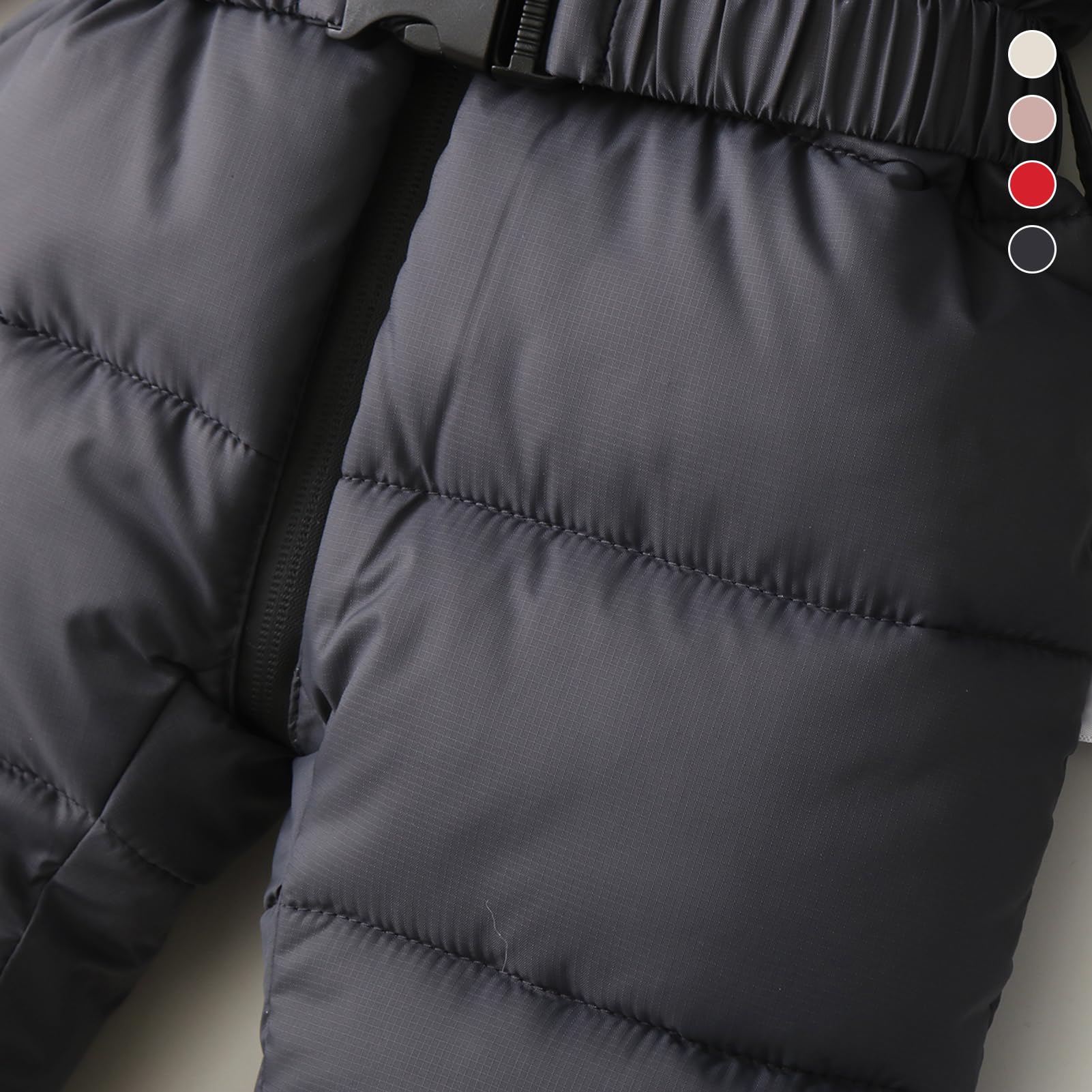 Traje de Nieve Mono Bebé Niños Mameluco de Esquí Niñas Disfraz Mono con Guantes y Fundas de Zapatos para Invierno