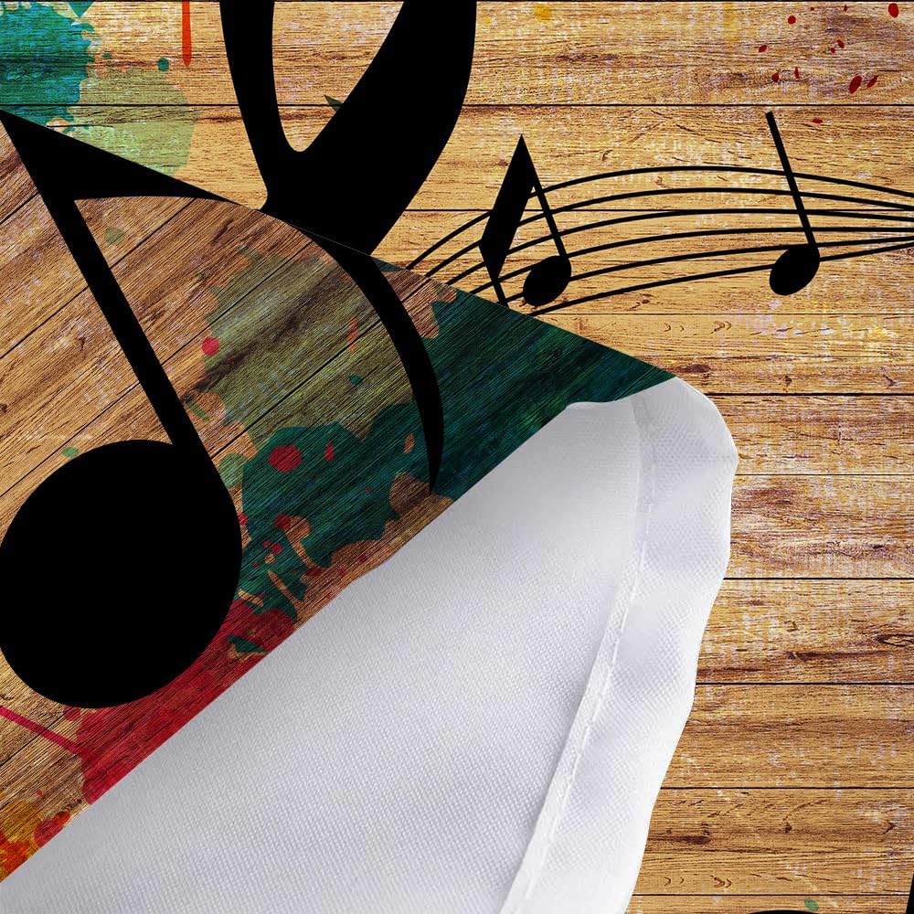 Musical Music Posters 80x60 Wall Hanging For Bedroom Disco For Kids And Adults Band Tapestry Home Decor Psychedelic Tapestry Funny Black Retro Woodboard For Bedroom Decor Hangers For Walls