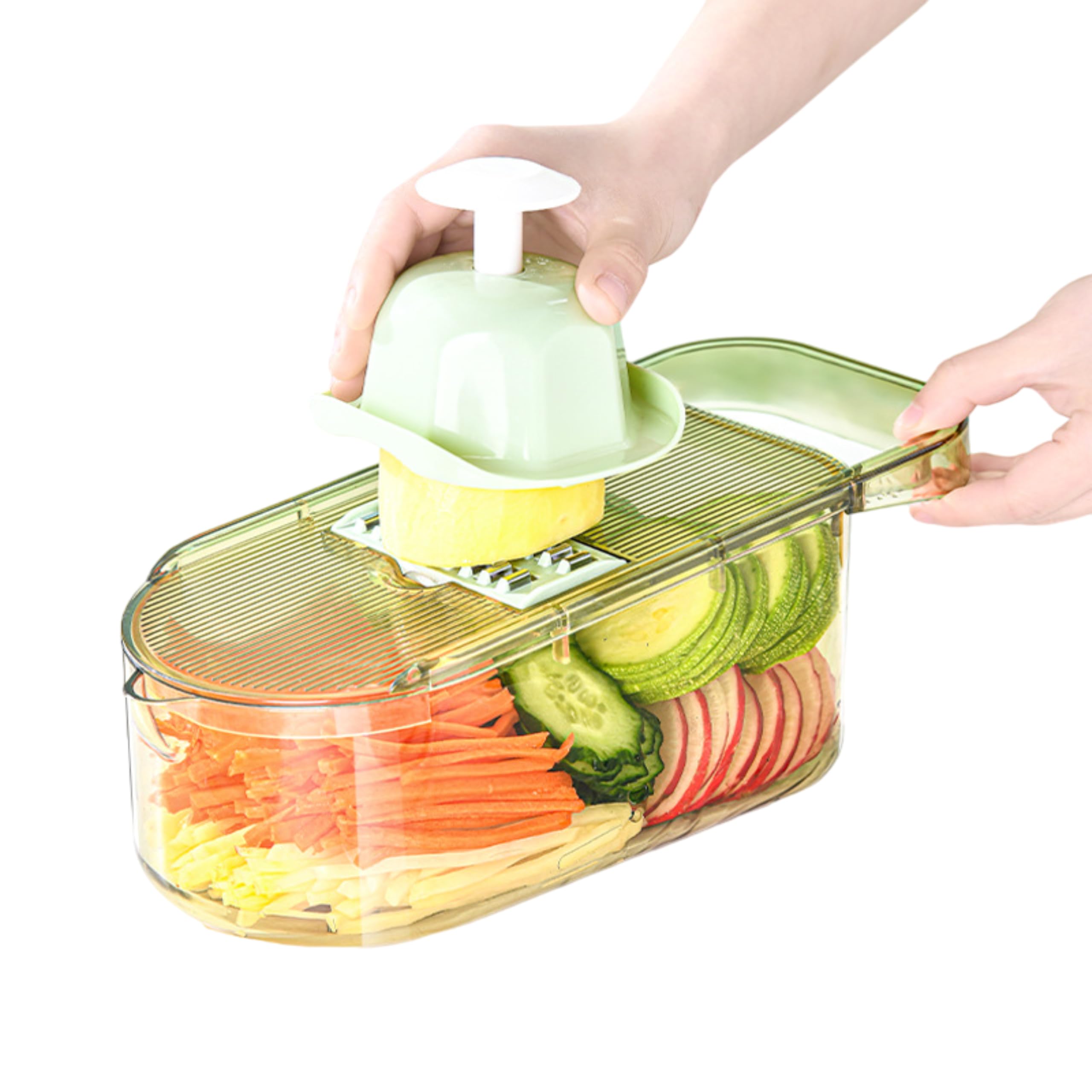 Coupe-légumes multifonction avec 3 lames en acier inoxydable