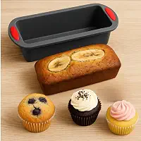 Forma de Silicone Retangular 27,5 cm Antiaderente para Pãe e Bolos