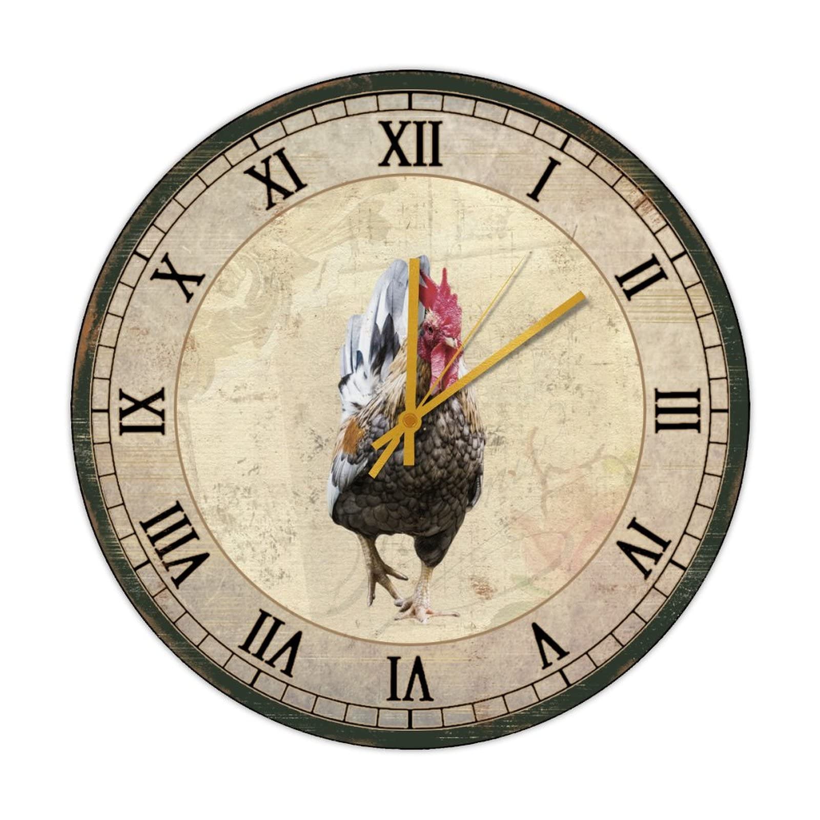 Horloge murale en bois silencieuse pour chambre sans bruit de tic-tac