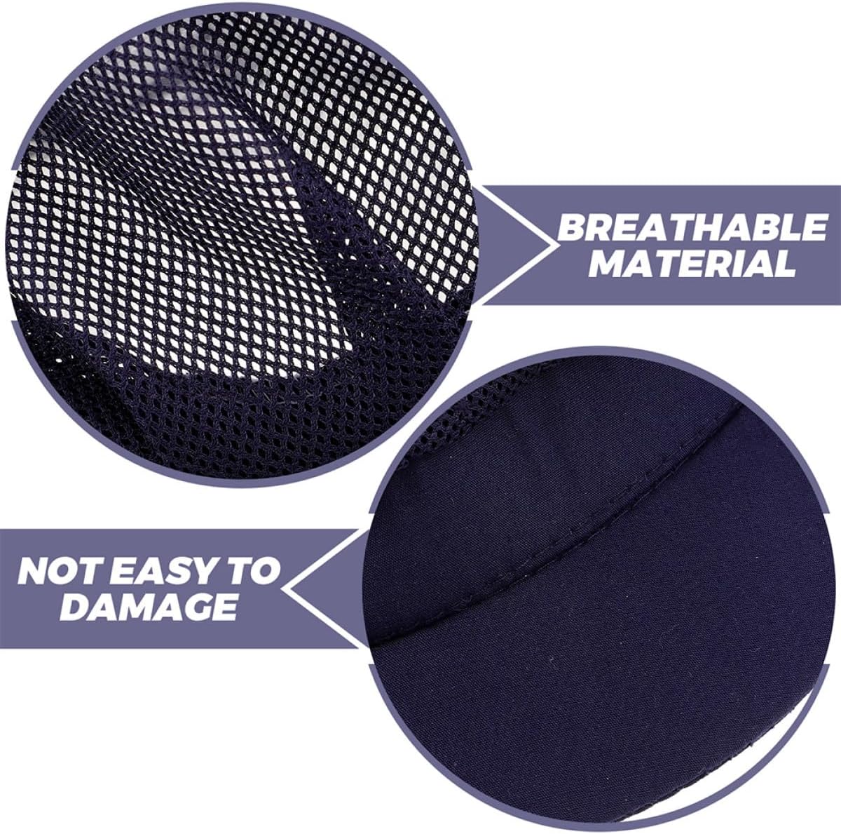 2pcs Unisex Breathable Chef Hats Mesh Kitchen Cooking Caps Food Service Work Hats Navy Dust-Resistant Cooking Apparel for Restaurant and Bakery Staff