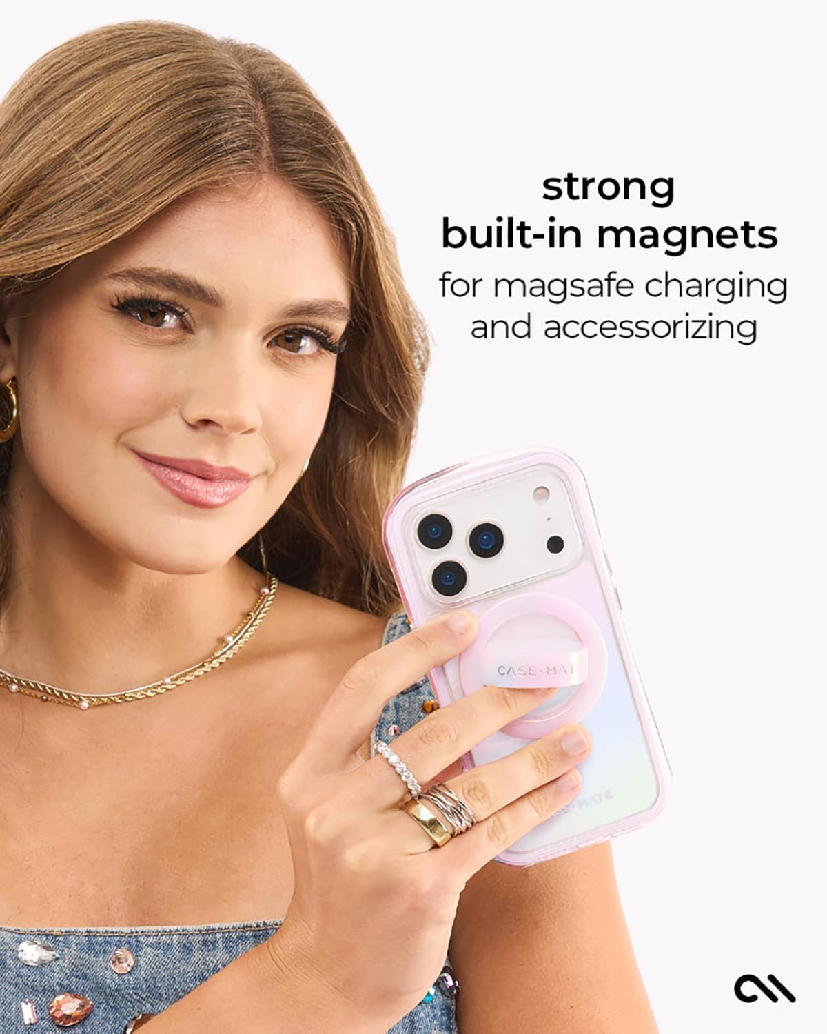 Case-Mate Soap Bubble - Funda para iPhone 17 Pro MAX [Compatible con MagSafe] - Elegante Funda de teléfono para Mujeres con protección contra caídas de 16 pies - Funda magnética