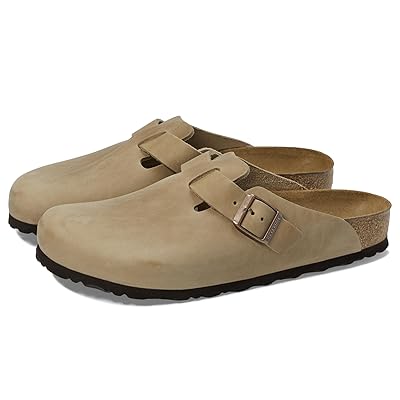 Birkenstock Boston Oiled Leather (Unisex) Clog Shoes Tobacco Oiled Leather