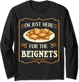Beignet New Orleans French Quarter Long Sleeve T-Shirt