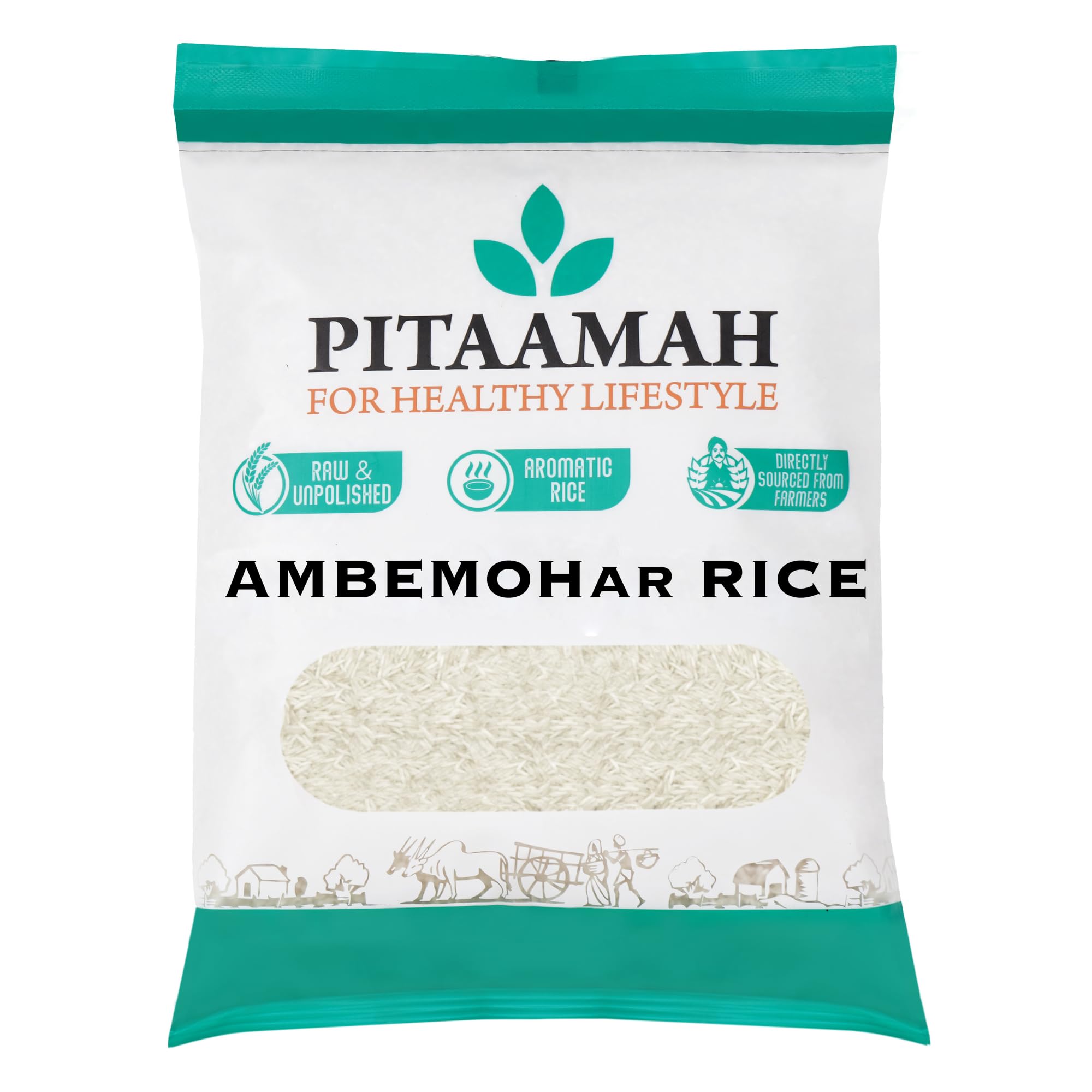 Pitaamah Natural AmbeMohar Rice - 3kg - Aromatic Rice - Biryani Rice - Unpolished Rice - Directly from Farmers (B0BD2KZ4MN) Amazon Price History, Amazon Price Tracker