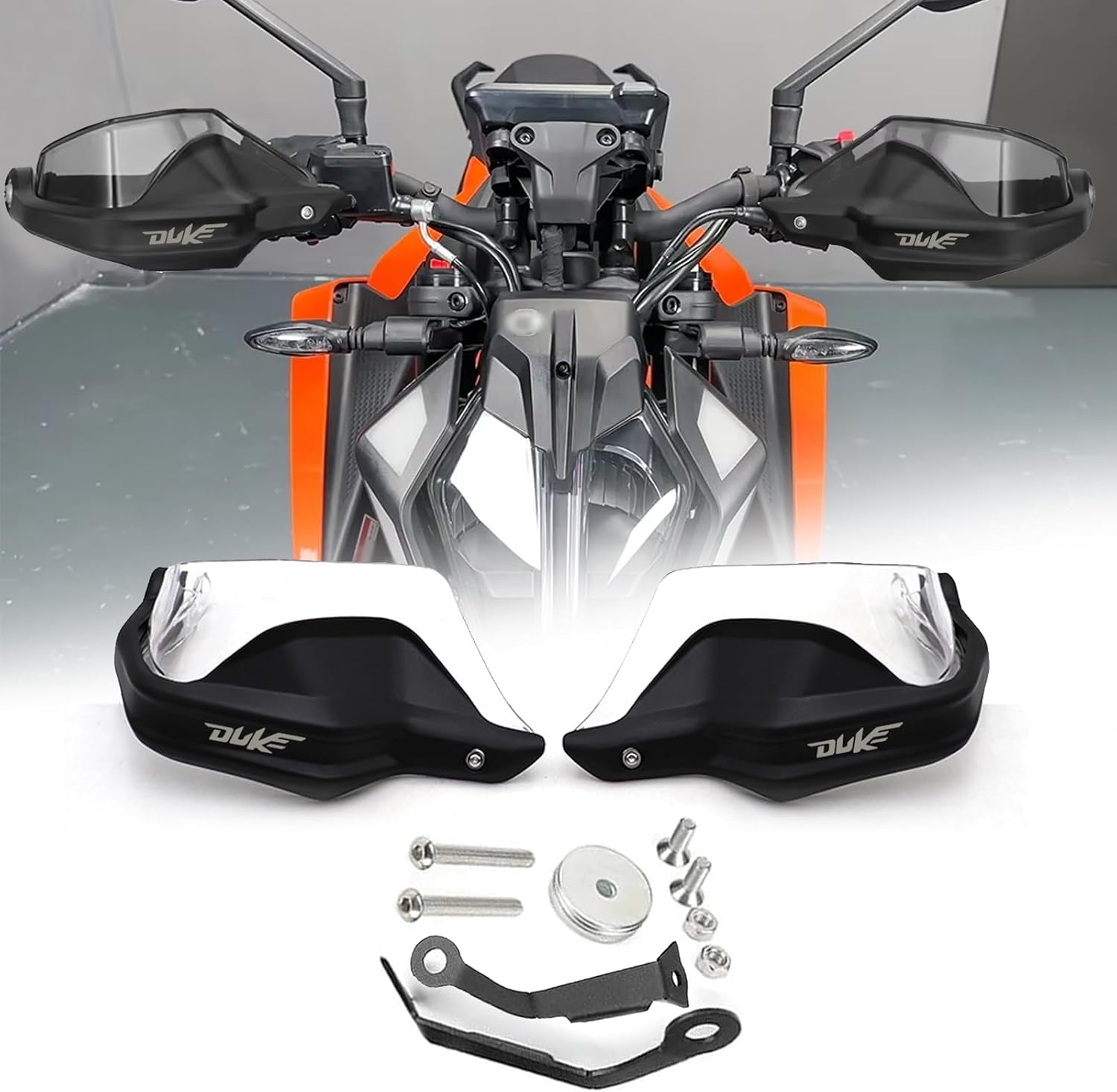 For Duke 390 Duke 125 250 390 2024 2025 motorcycle hand guard hand guard windshield Handle both hands windproof duke 390 125 250 2023-2025 Motorcycle Accessories (Transparent color)