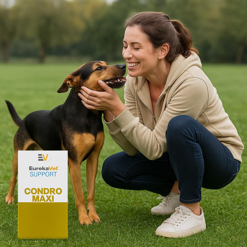 Eurekavet Support Condro Maxi 100 Compresse Integratore per Articolazioni Cani e Gatti | Condroprotettore per Cartilagini e Mobilità | con Glucosamina e MSM Supporto a Movimento e Benessere Quotidiano