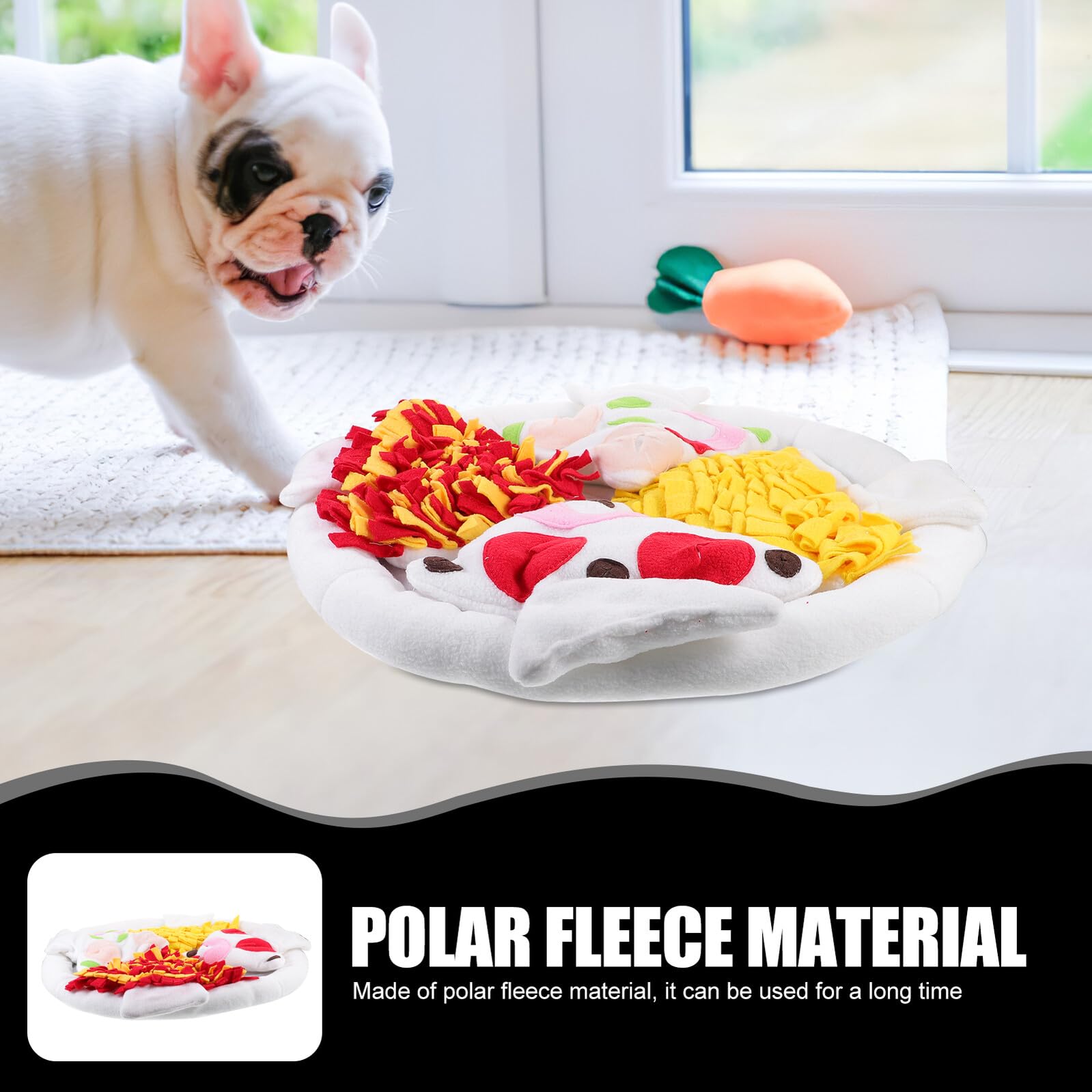 UPKOCH Tapis de Fouille pour Chien Tapis à Renifler en Polaire Réduisant Le Stress et Favorisant L'Alimentation Lente