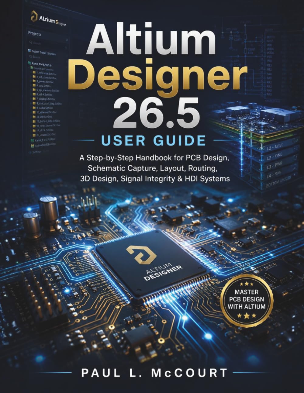 Altium Designer 26.5 User Guide: A Step-by-Step Handbook for PCB Design, Schematic Capture, Layout, Routing, 3D Design, Signal Integrity & HDI Systems (The Embedded Intelligence Series)