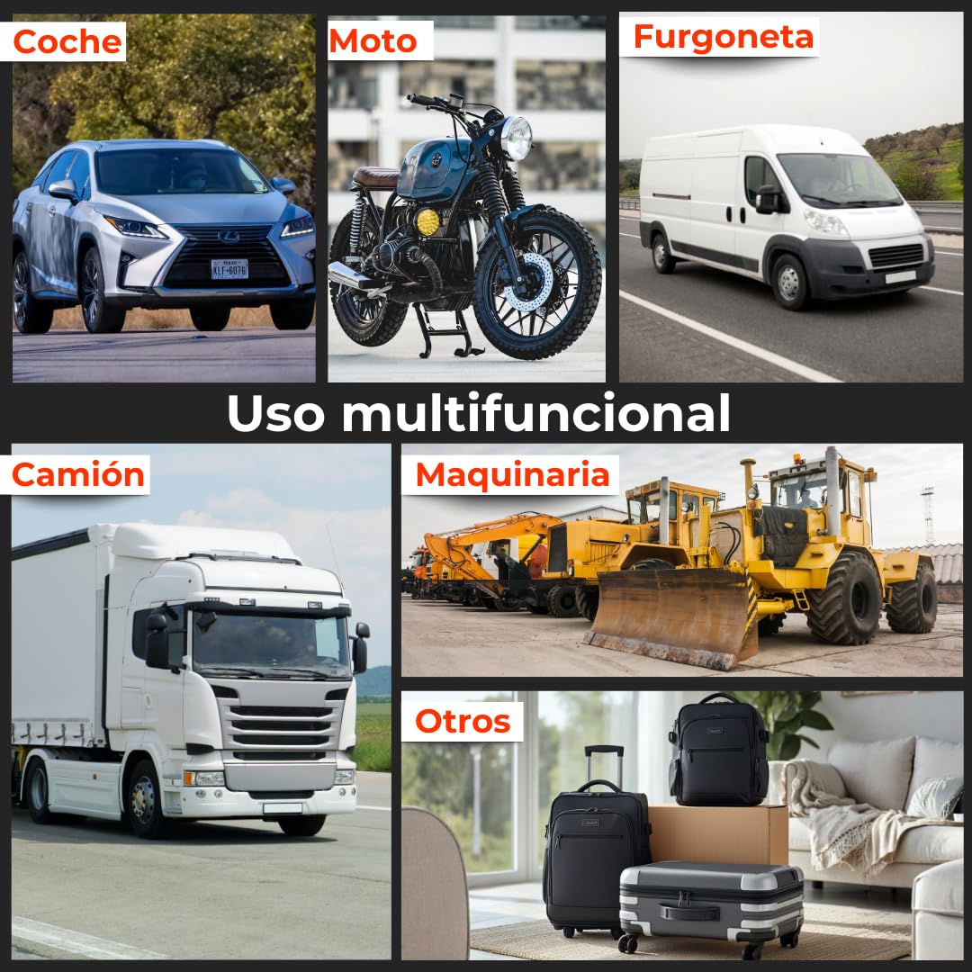 SOOS Localizador GPS para Coche, Moto, Maquinaria y Otros | Seguimiento en Tiempo Real sin Límite de Distancia, con Historial de Rutas y Velocidad | Rastreador GPS Coche con Batería de 10.000 mAh