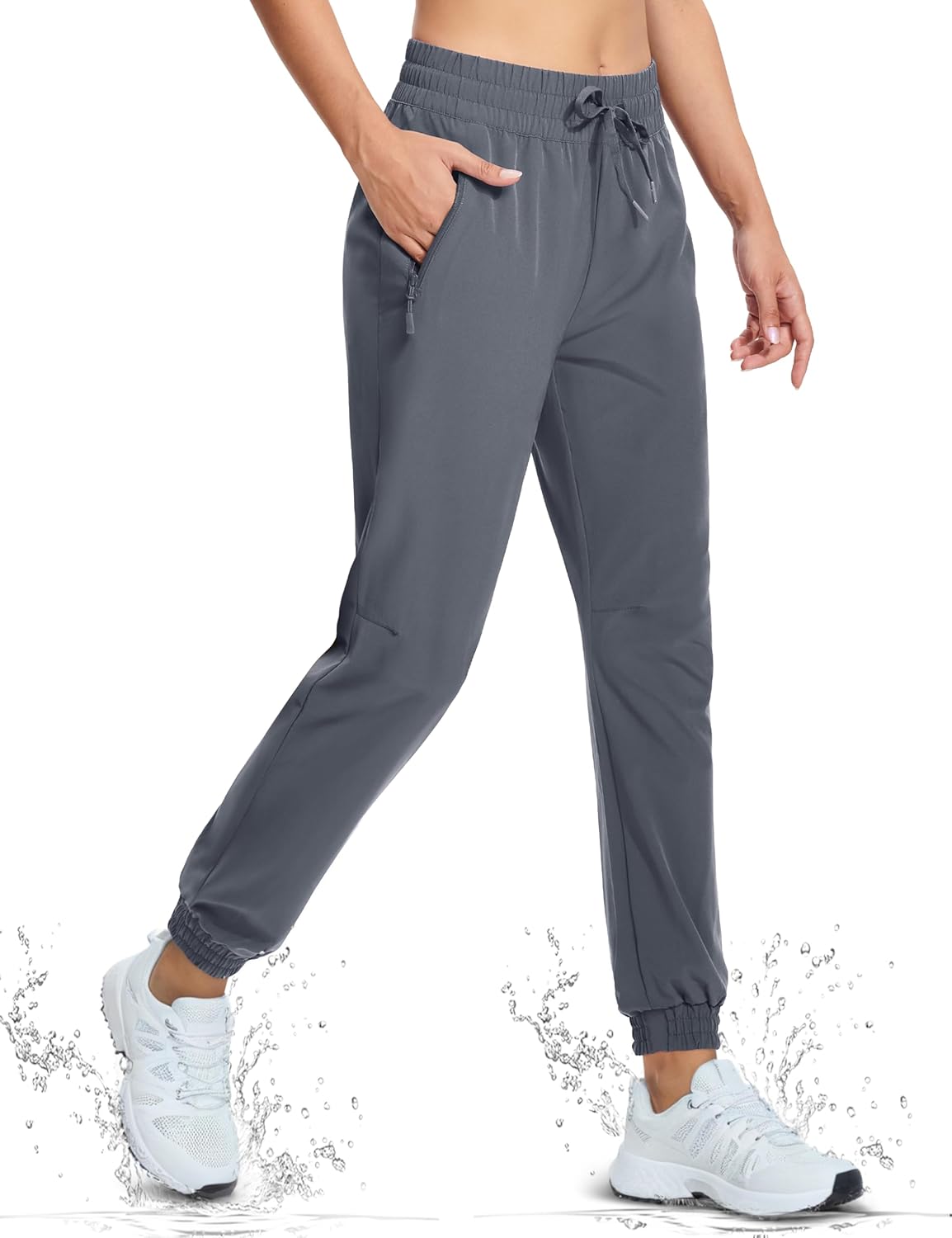 MAGCOMSEN Women's Hiking Pants Lightweight Quick Dry Athletic Running Joggers with Pockets Outdoor Travel Sweatpants - Image 3