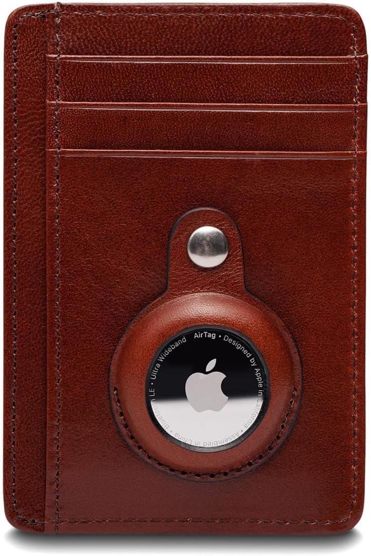 Bosca Unisex Old Leather - Airtag Seven-Pocket ID Card Case