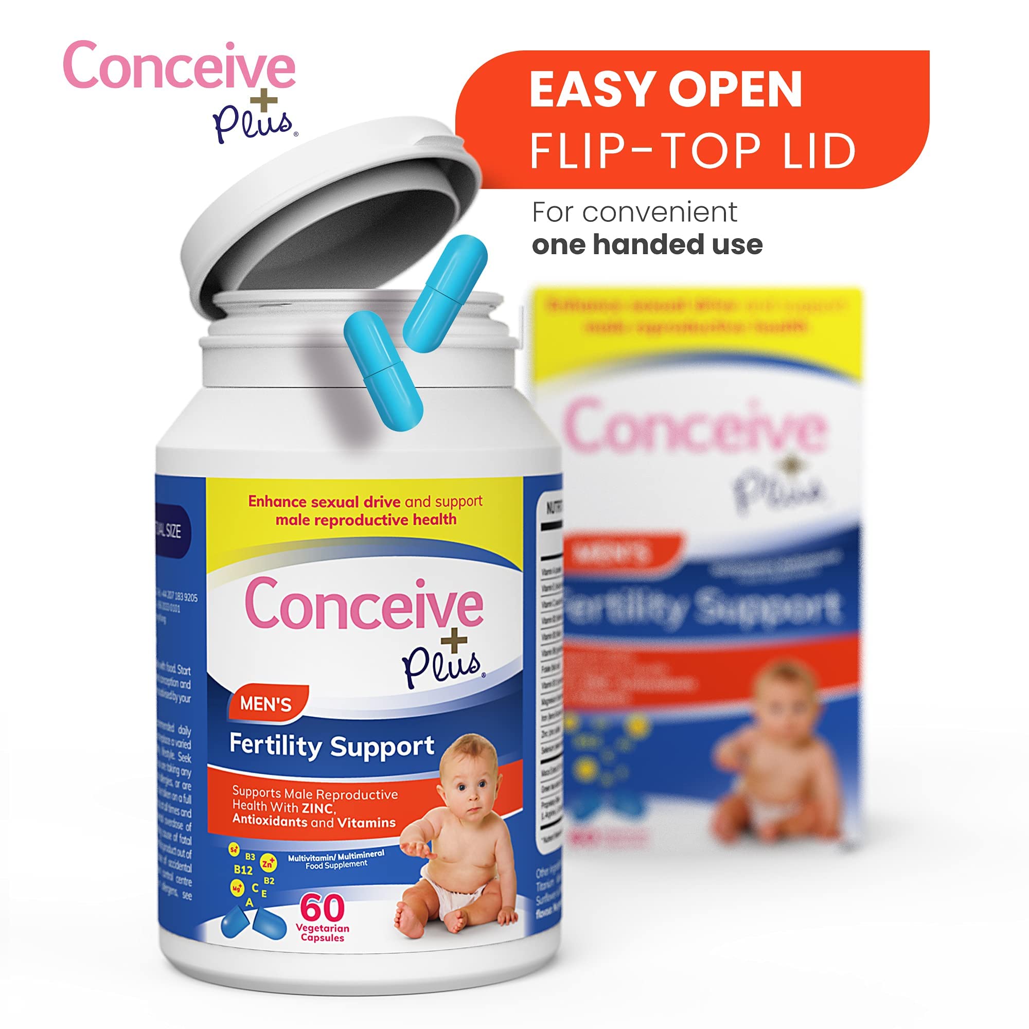 Conceive Plus Men’s Fertility Support Vitamin Supplements with Zinc