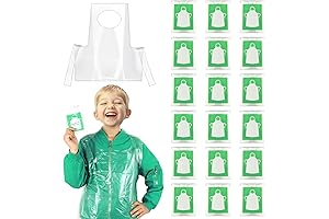 100 Pcs Disposable Painting Smocks for Kids Ages 8-12
