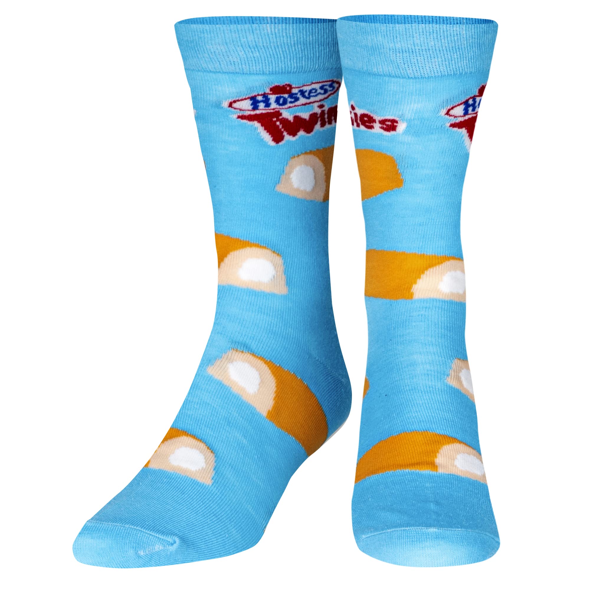 Crazy Socks – Twinkies Fun Print Men’s Crew Socks – Funny Snack Food Novelty Design – Comfy Cotton Blend – Great Gift for Food Lovers