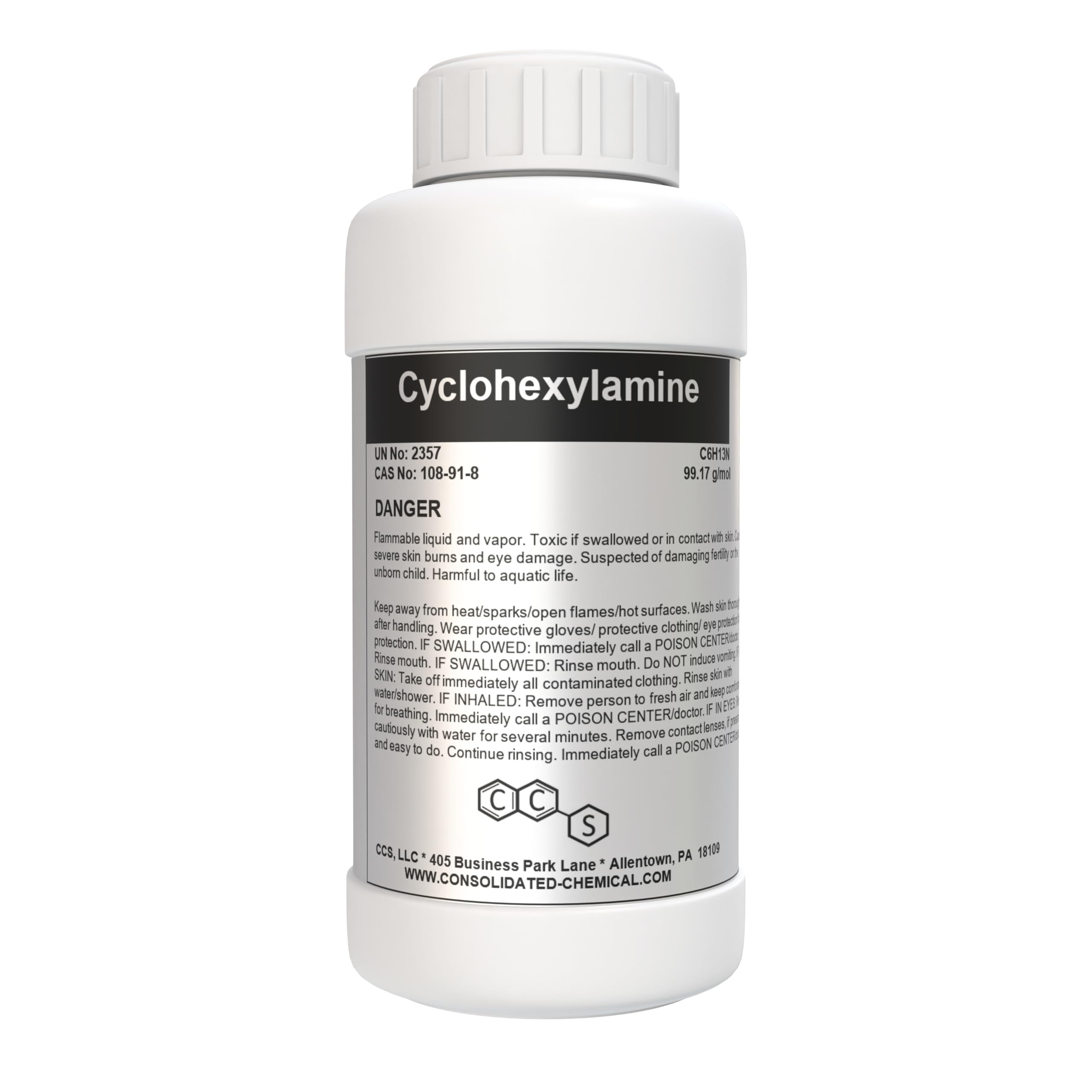 Cyclohexylamine - Premium-Quality Industrial and Laboratory Grade Chemical, 250mL (8 Fl Oz)
