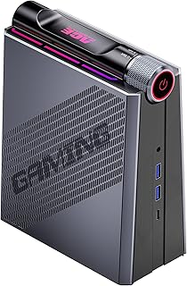 [Gaming PC] Mini PC Ryzen 9 6900HX(up to 4.9Ghz), 32GB DDR5(Dual Channel) 512GB NVMe SSD Mini Computers with AMD Radeon 680M(12 cores/2200 MHz), WiFi6/BT5.2/RGB Lights/3 Modes Mini Desktop for Gamer