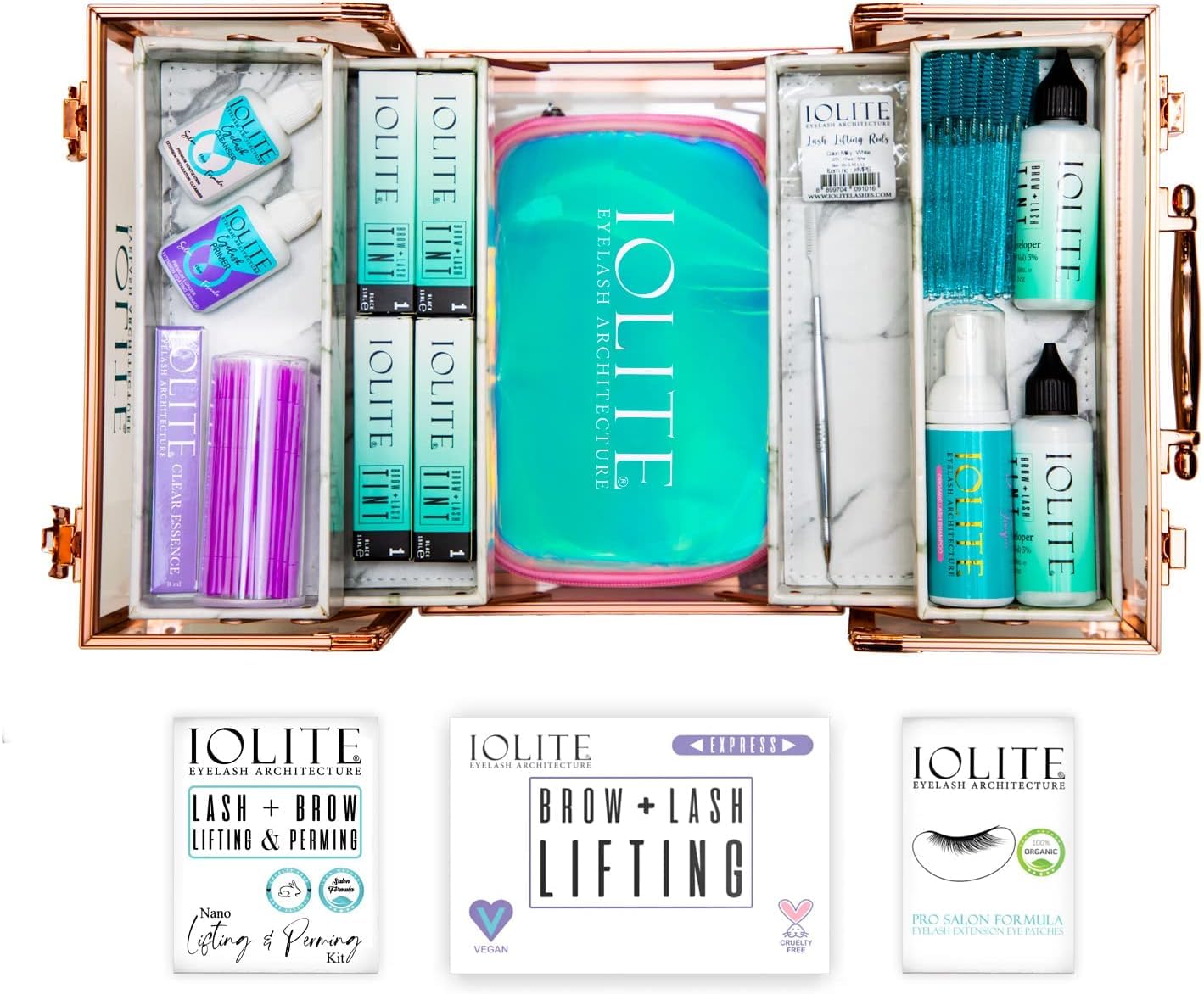 IoliteLASH | Lash Lift and Tint Kit | Brow Lamination and Tint Kit | Lash and Brow Lamination Kit with Black Dye | Keratin Eyelash Perm | Salon Result lasts 6 weeks | All Tools Included