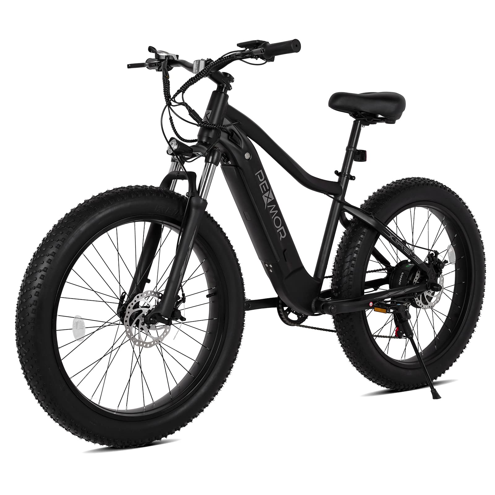 PEXMOR Electric Bike for Adults, 750W (Peak 1000W) BAFANG Motor 32MPH | 48V 14AH Removable LG Battery Mountain Ebike, 27.5" /26" Fat Tire Electric Commuter Bicycle 7 Speed | Front Suspension