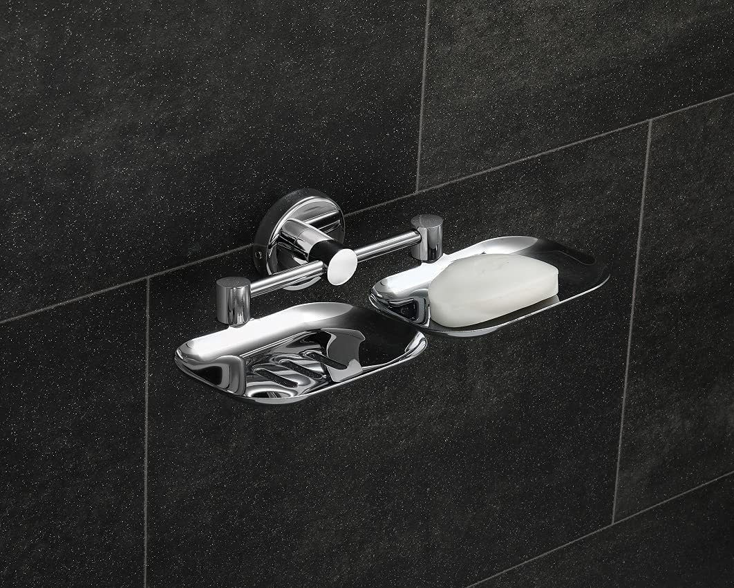 UBH Stainless Steel Double Soap Holder for Bathroom Aariya | Soap Dish | Anti Rust & Corrosion Free Bathroom Accessories (B097LZDZ2F) Amazon Price History, Amazon Price Tracker