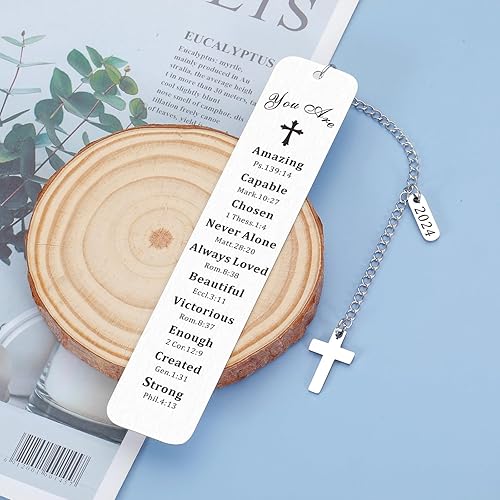 Miniatura 7 de Regalos de primera comunión para niñas, regalos de bautismo para adolescentes, niñas, niños, marcadores de bautizo para mujeres y hombres, regalos