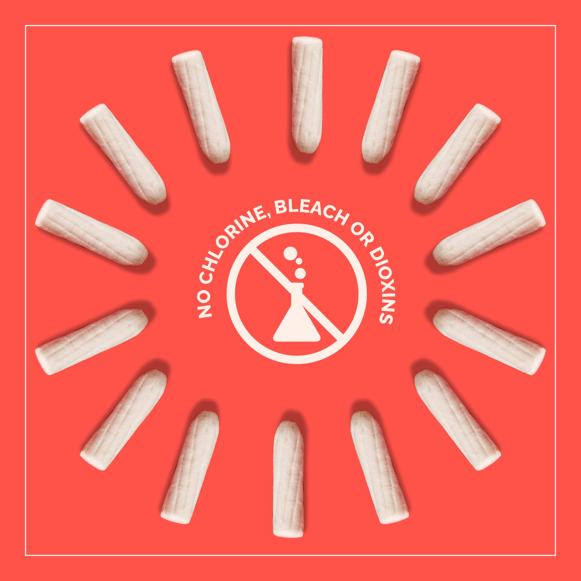 The Woman's Company Tampons 18 Piece | 100% Organic and Biodegradable | For Heavy Flow | FDA Approved | Chemical Free and Ultra Soft 1