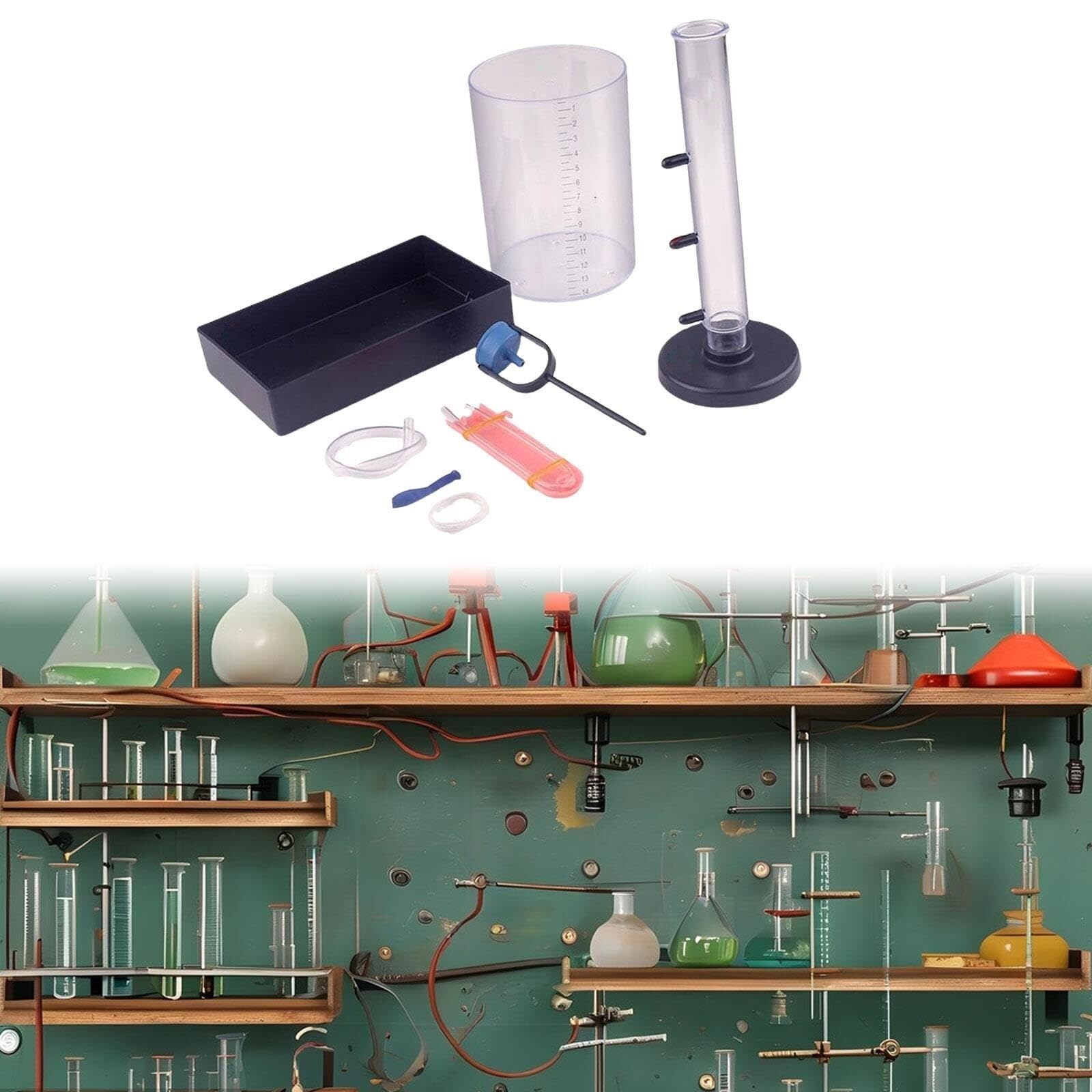 Relación Entre la presión del líquido y la Profundidad: Dispositivo para experimentos de física.