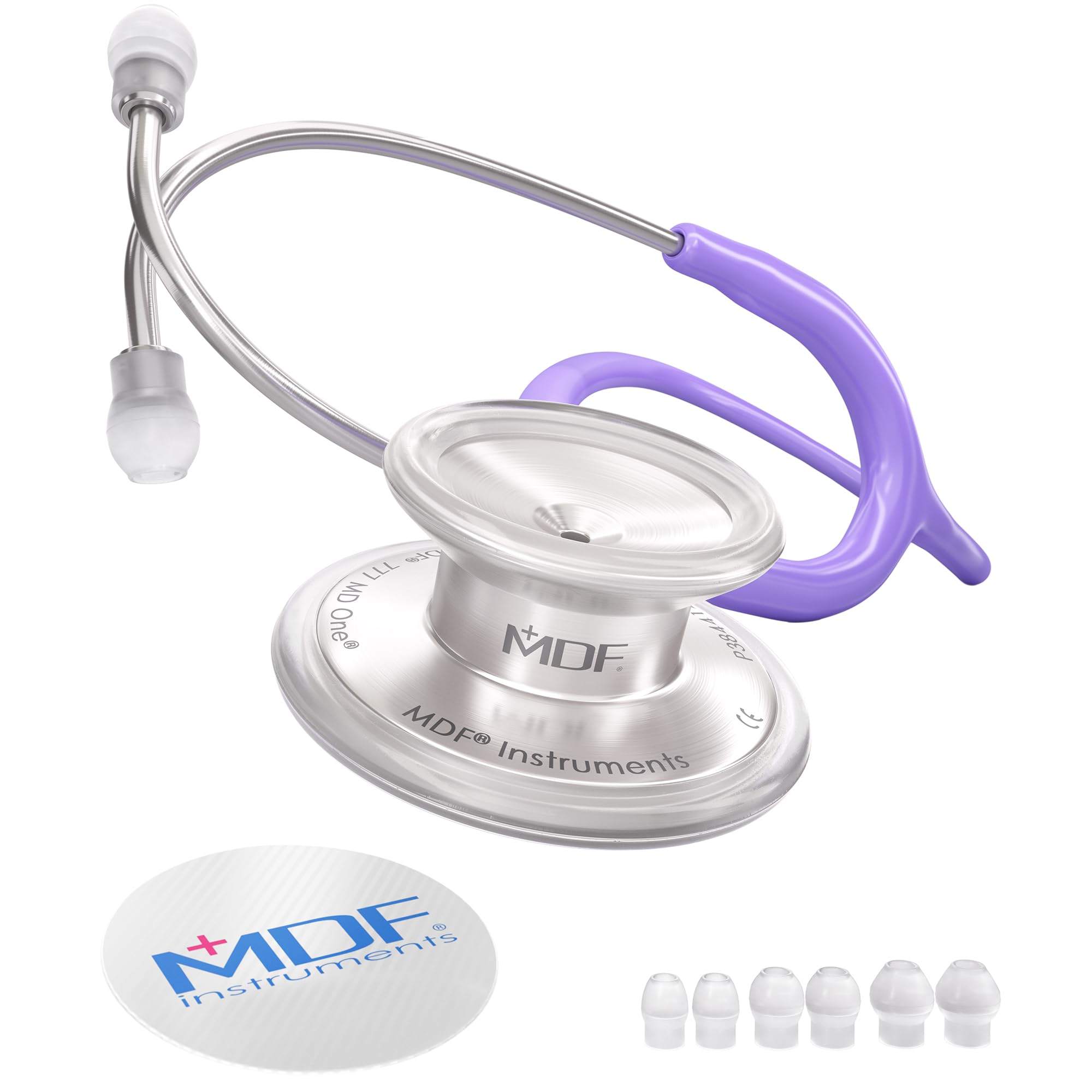 MDF Instruments MD One Fonendoscopio doble cabeza de acero inoxidable - GarantÃa de por vida & Programa-piezas-gratuitas-de-por-vida MDF77707 (Morado Pastel)