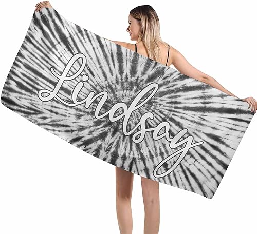 Miniatura 28 de MyPupSocks Toallas de playa personalizadas con nombres, toallas de playa personalizadas con teñido anudado, toallas de playa personalizadas