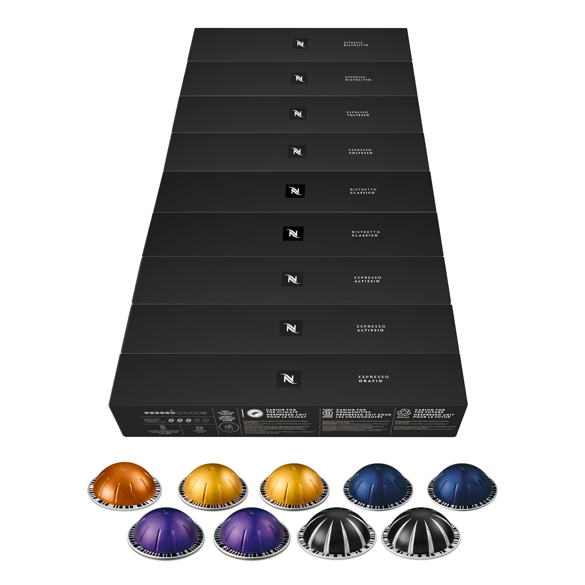 Nespresso Vertuo - Assortiment Top Selection - 90 Capsules Café