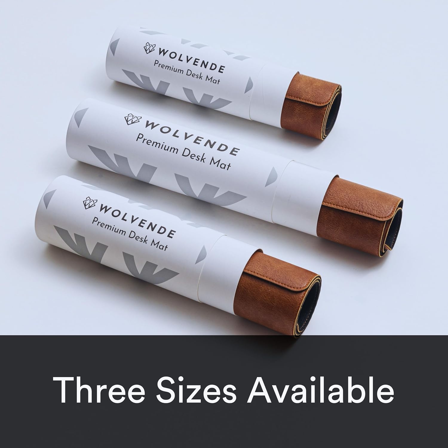 Wolvende Premium Distressed Faux Vegan Leather Desk Mat | Multifunctional Desk Pad for Home Office | (Tan/Brown, 30cm x 70cm) 8 71+tLNITf2L. AC SL1500