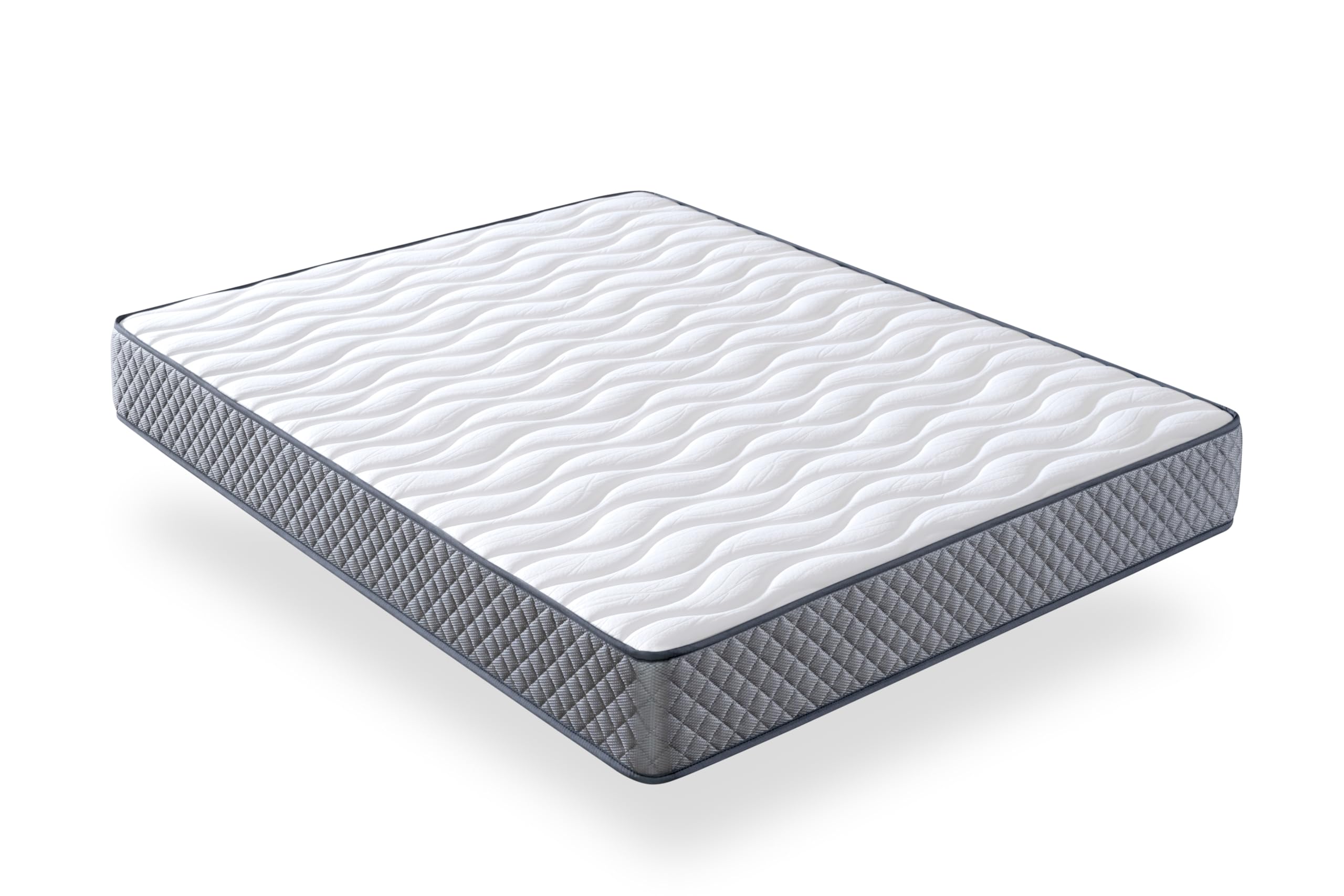 Colchon 90x190 Viscoelástico Doble Cara Invierno/Verano. Firmeza Media MemorySens. Adaptable, Higiénico y Transpirable. Individual Color Gris. Modelo Orbit Altura 14 cm