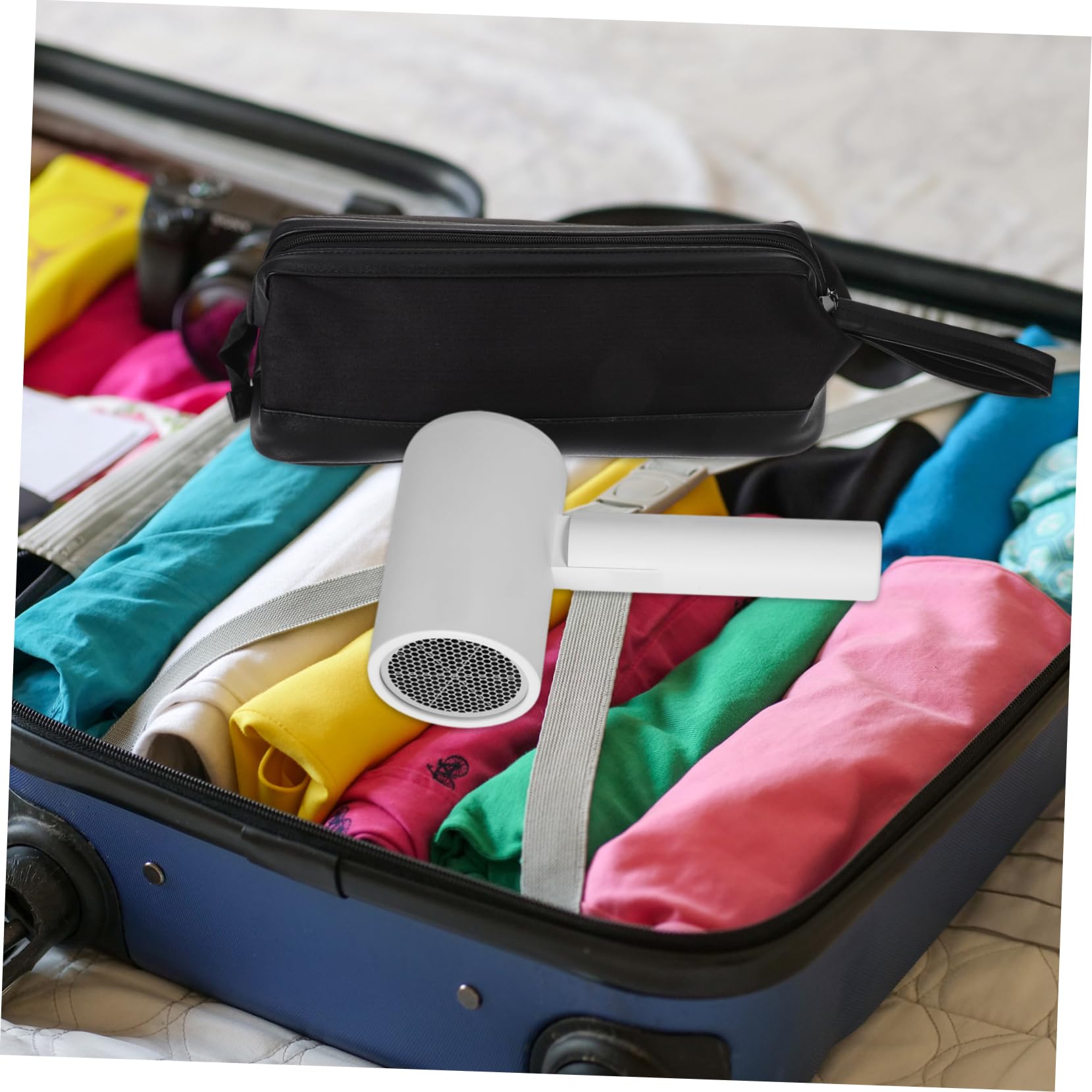 Healeved Borsa Organizer Per Asciugacapelli in Pu Compatto e Salvaspazio Per Viaggi e Trasporto Protezione Affidabile Per Strumenti Da Toeletta
