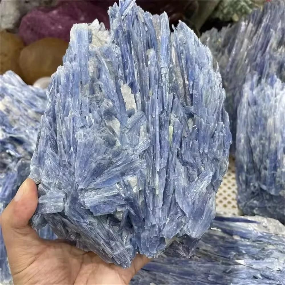 AARTERZZA 1pc 130-200g Blue Stones Rough Raw Feng Shui Decoration