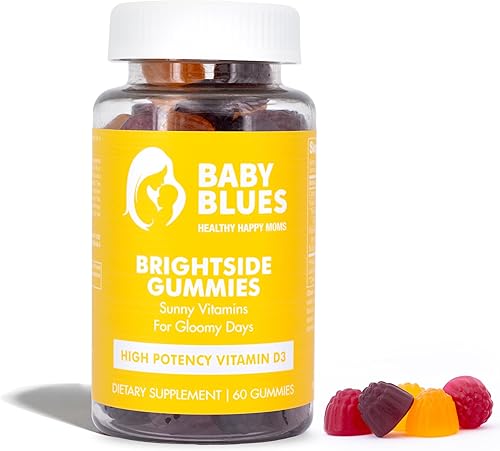 Baby Blues Gomitas Brightside - Vitamina D esencial para madres prenatales y posnatales