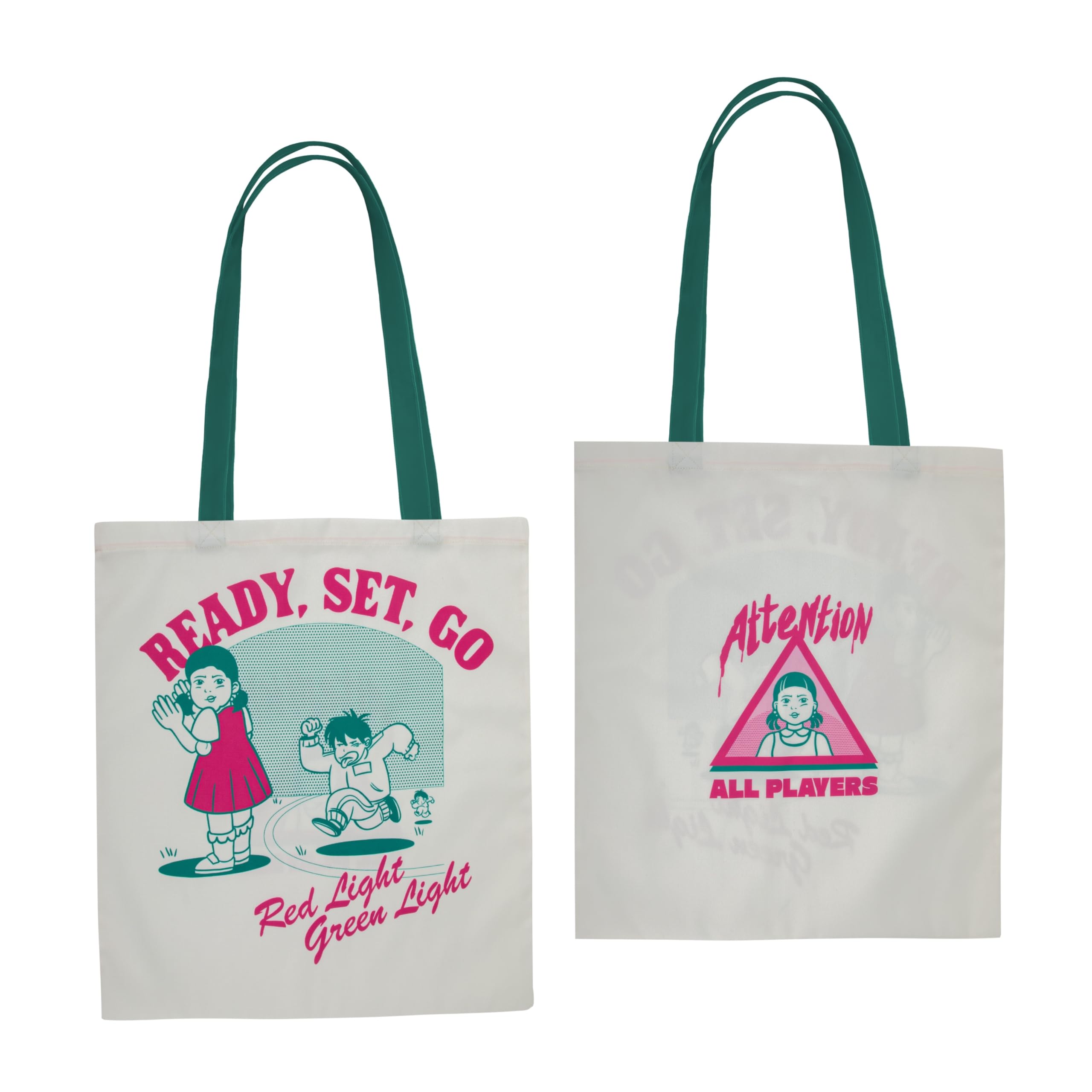 Tote Bag Squid Game Red Light Light Green Classic
