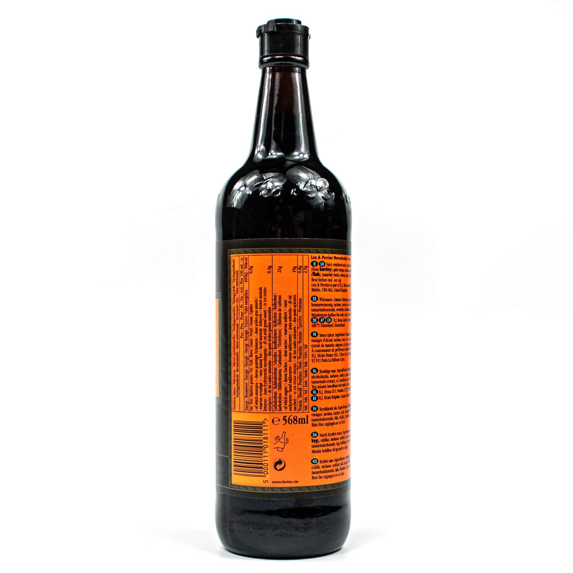Lea & Perrins - Lot de 3 sauces Worcestershire originales dans une bouteille en verre de 568 ml (sauce assaisonnement) – Sauce Worcester traditionnelle anglaise Worcester