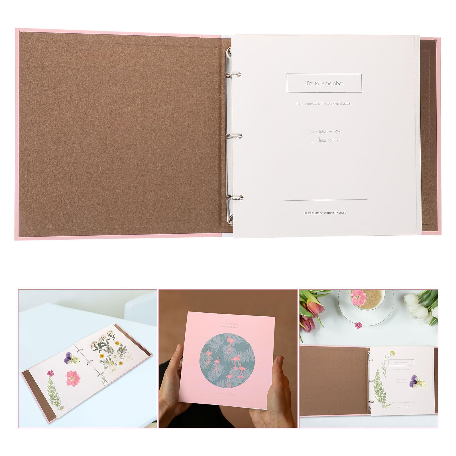Uonlytech Album per Fiori Pressati Facile da 25 Pagine e Assorbente, di Foglie e Piante Pressate