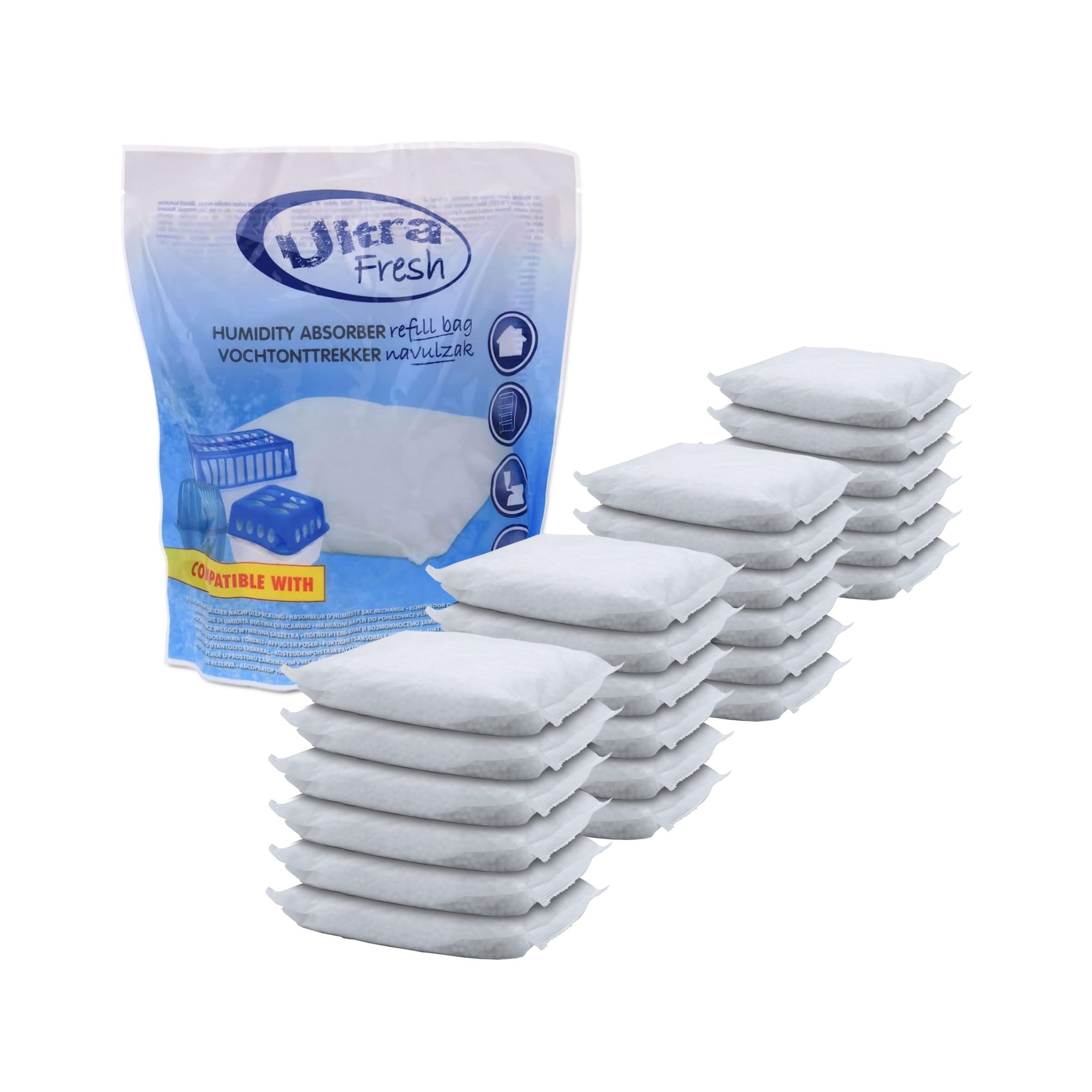 Spetebo 24x 450 g Luftentfeuchter Nachfüllpack Ultra Fresh