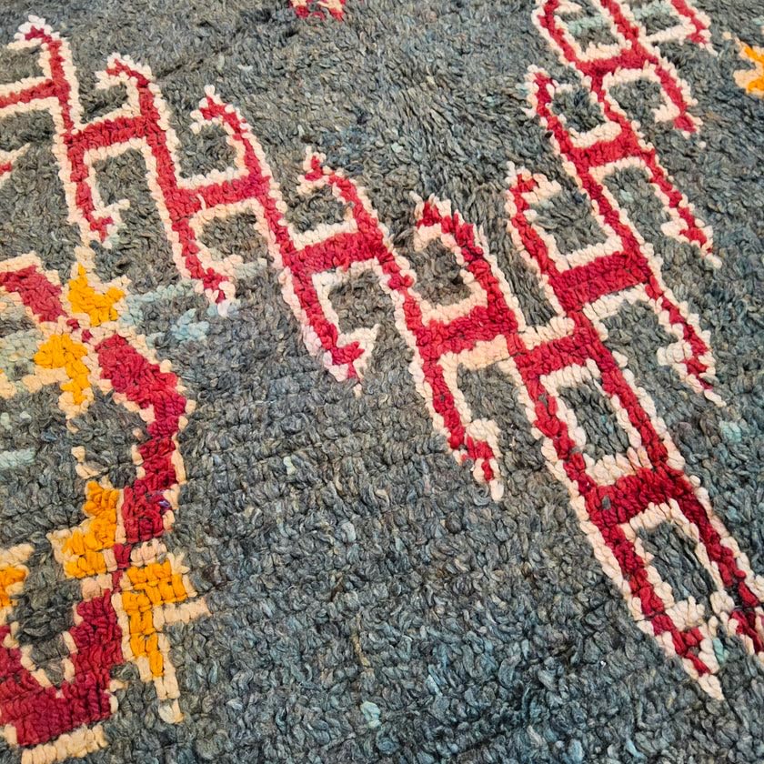 Générique Tifinagh Shop - Tapis Berbère Boujaad Authentique du Maroc - Fait Main en Laine – 280 x 167 cm – Tapis Marocain Artisanal