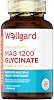 Pure Magnesium Glycinate by Wellgard - Not Mixed with Citrate or Malate, High-Strength Magnesium Supplement, Mag 1200, Vegan, High Absorption Bisglycinate, 240mg Elemental Magnesium, Made in UK